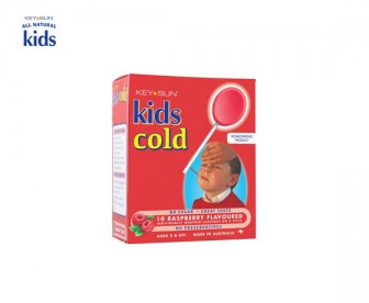 All Natural Kids 儿童感冒发烧棒棒糖 覆盆子味 10支/盒